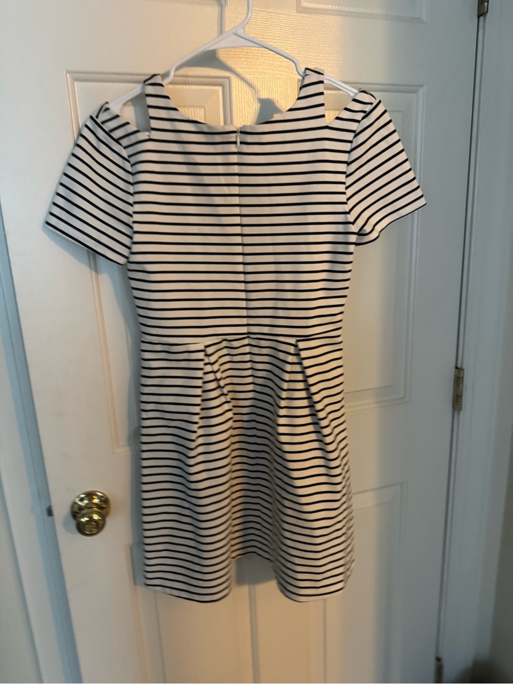 MINKPINK Black and White Striped Short Sleeve Dress